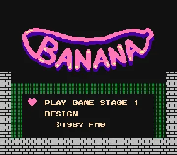 Banana (Japan) (Beta) (1986-06-30) screen shot title